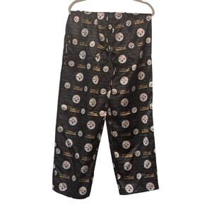 NFL Pittsburgh‎ Steelers Women's Pajama Pants Size M Black Lounge Sleepwear